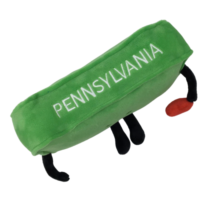 Pennsylvania Stuffed State Plush – Keystone State Gift in State Flag Colors