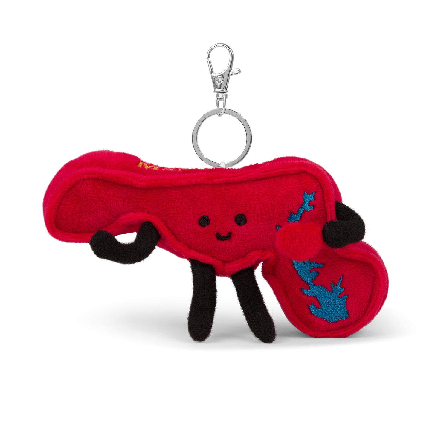 4-inch Maryland-shaped plush bag charm mini, perfect for backpacks and keyrings with detailed stitching