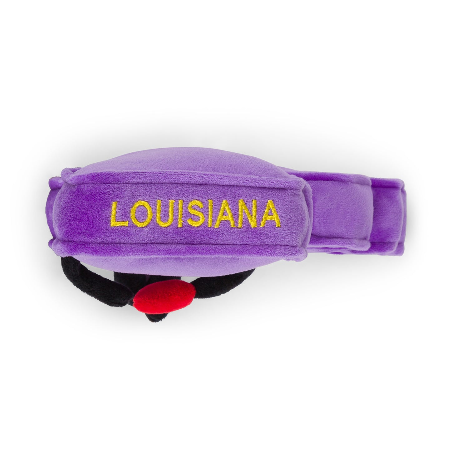 Louisiana-shaped stuffed state plush, perfect for collectors and educational use with detailed stitching and soft materials