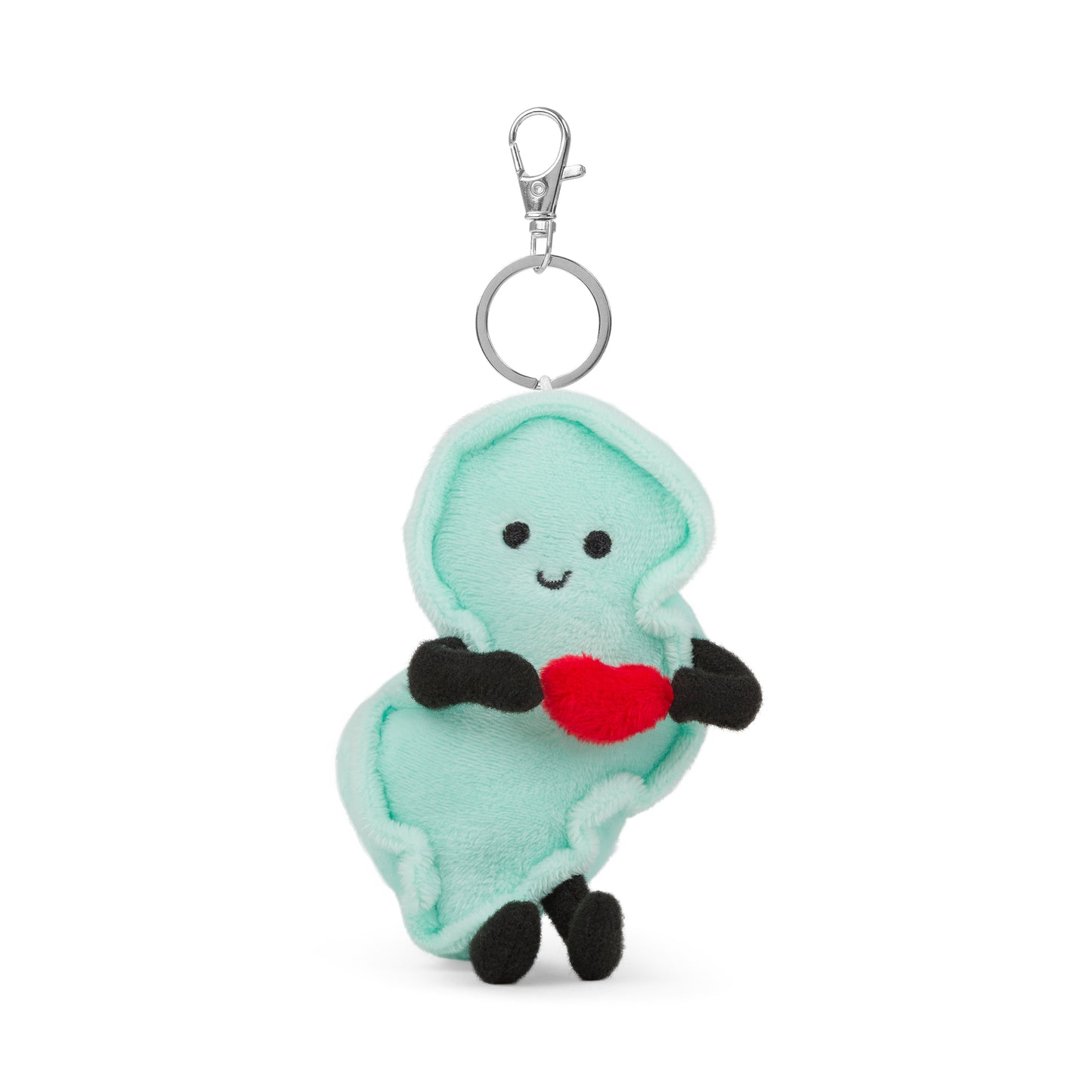 4-inch New Jersey-shaped plush bag charm mini, perfect for backpacks and keyrings with detailed stitching