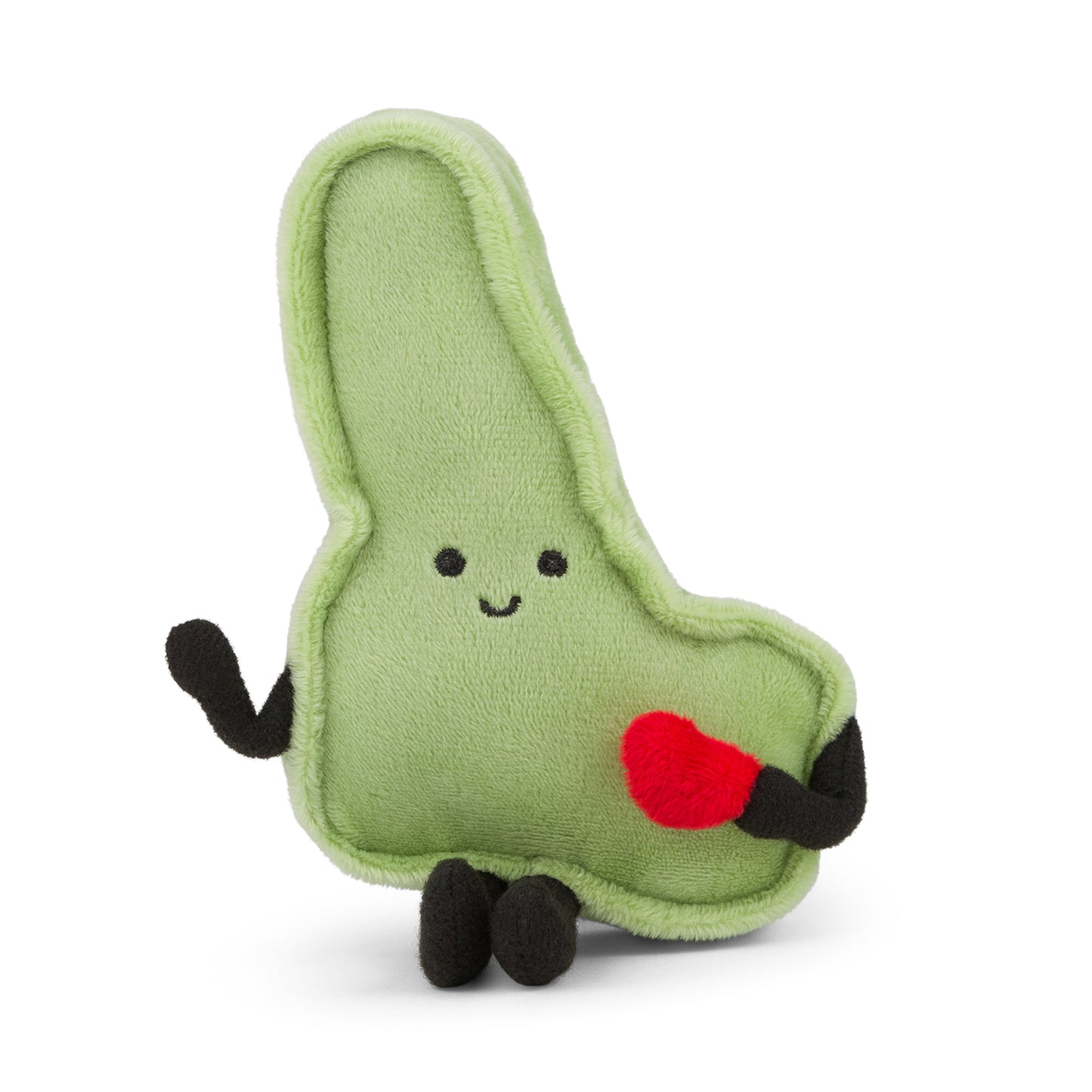 "4-inch Idaho-shaped mini stuffed magnet with a tiny plush potato, perfect for fridges and lockers with detailed stitching