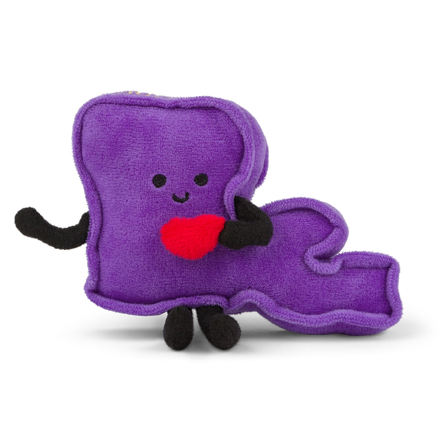 4-inch Louisiana-shaped mini stuffed magnet, perfect for fridges and lockers with detailed stitching