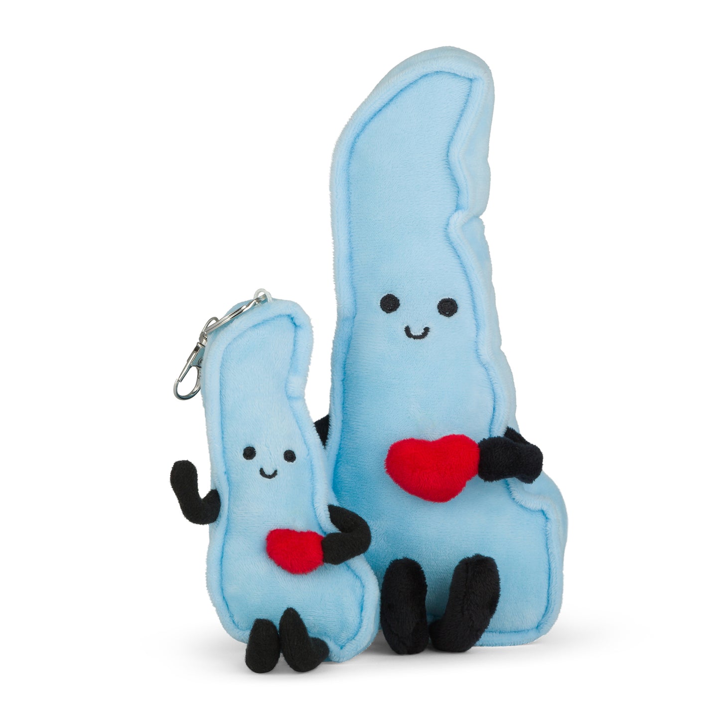 4-inch Delaware-shaped plush bag charm mini, perfect for backpacks and keyrings with detailed stitching