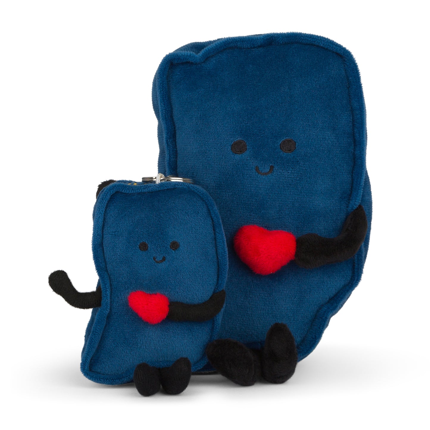 Indiana-shaped stuffed state plush, perfect for collectors and educational use with detailed stitching and soft materials