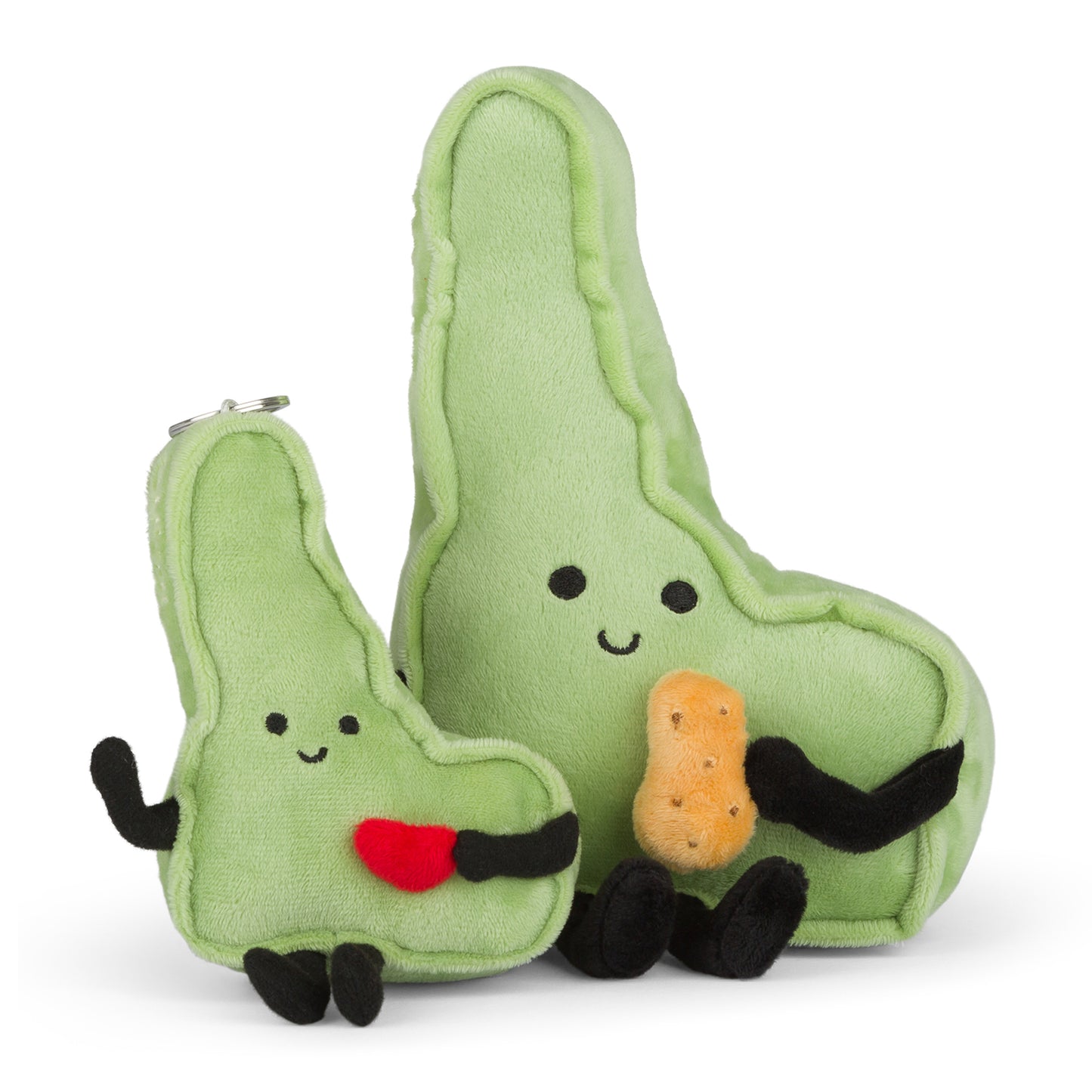 Idaho-shaped stuffed state plush holding a tiny plush potato, perfect for collectors and educational use with detailed stitching.