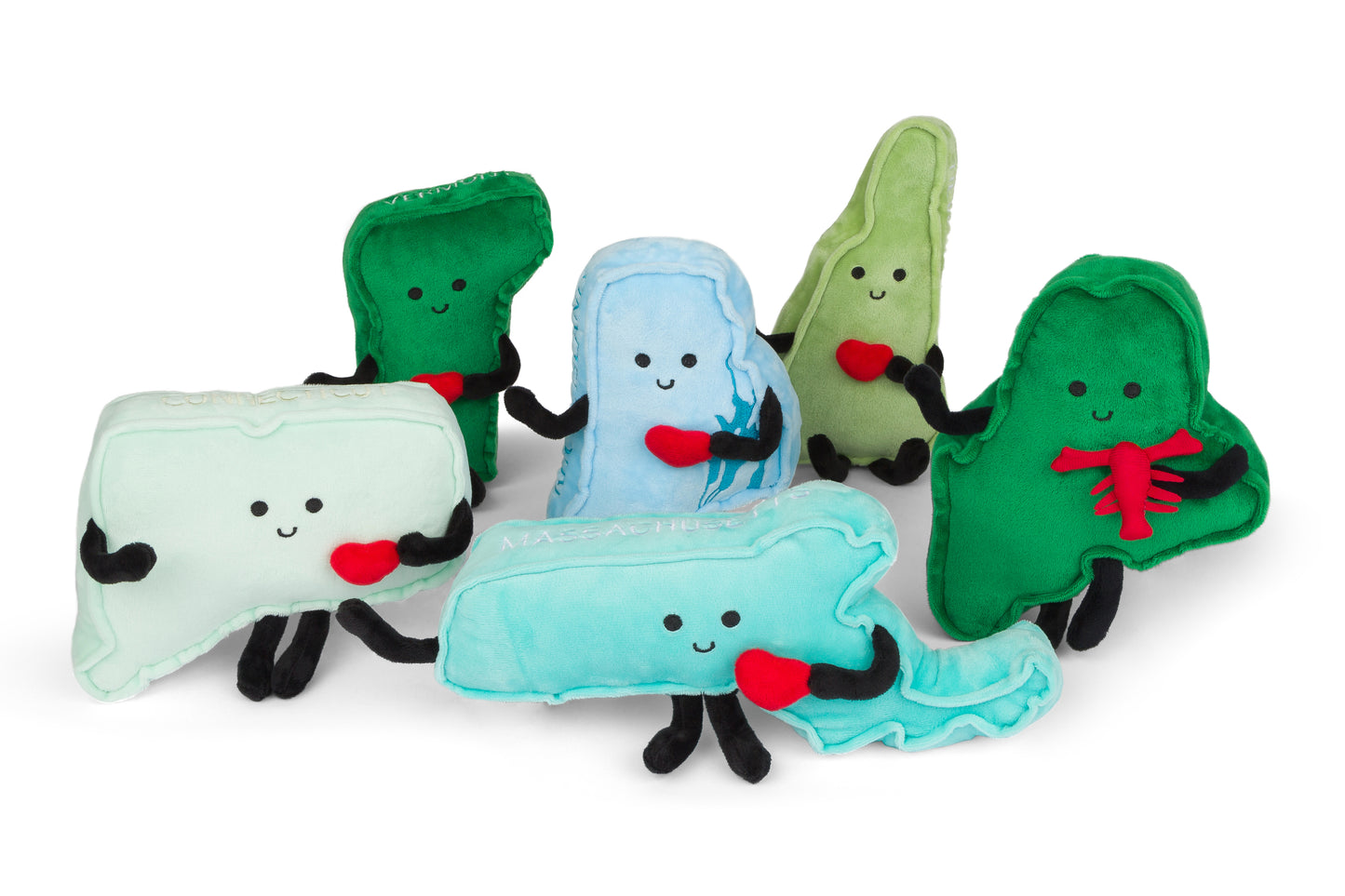 Maine Stuffed State Plush with Tiny Lobster – Collectible & Fun | Stuffed States USA