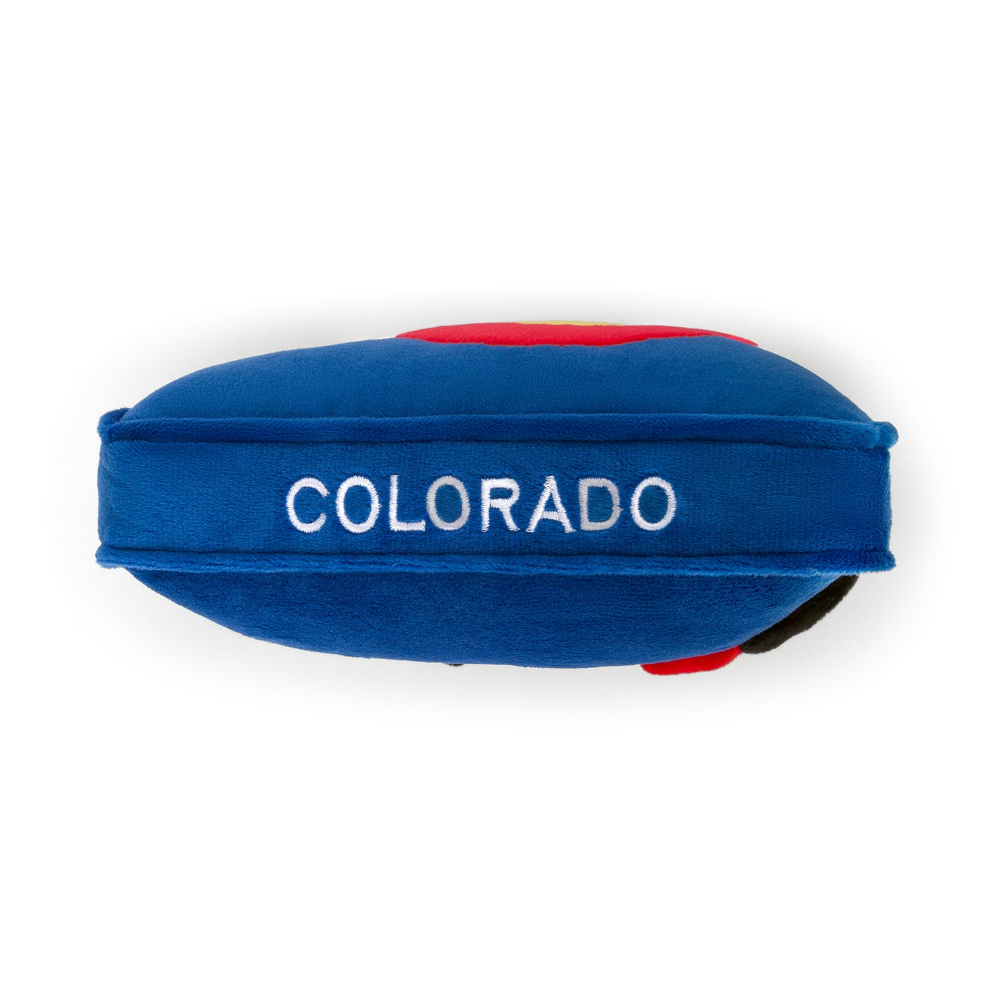 Colorado-shaped stuffed plush toy with state flag -inspired design