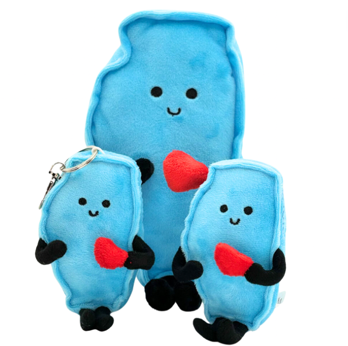 Illinois-shaped stuffed state plush, perfect for collectors and educational use with detailed stitching and soft materials.