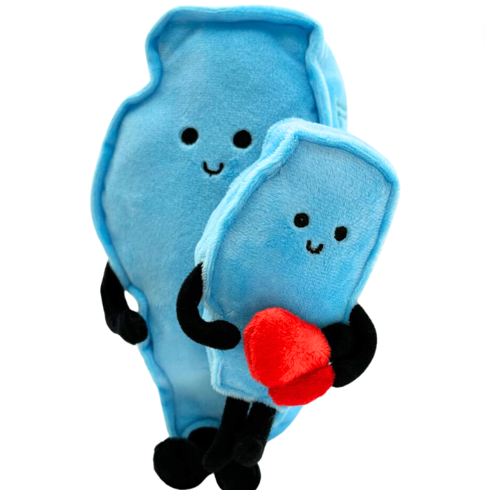 Illinois-shaped stuffed state plush, perfect for collectors and educational use with detailed stitching and soft materials.