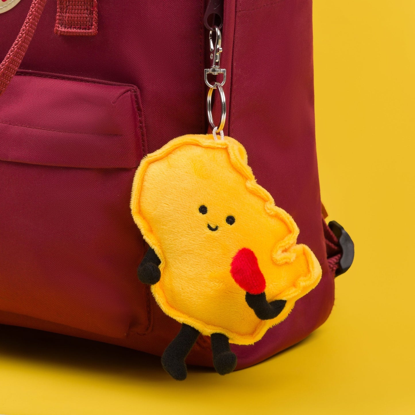 Ohio Stuffed State Keychain – Plush Buckeye State Bag Charm