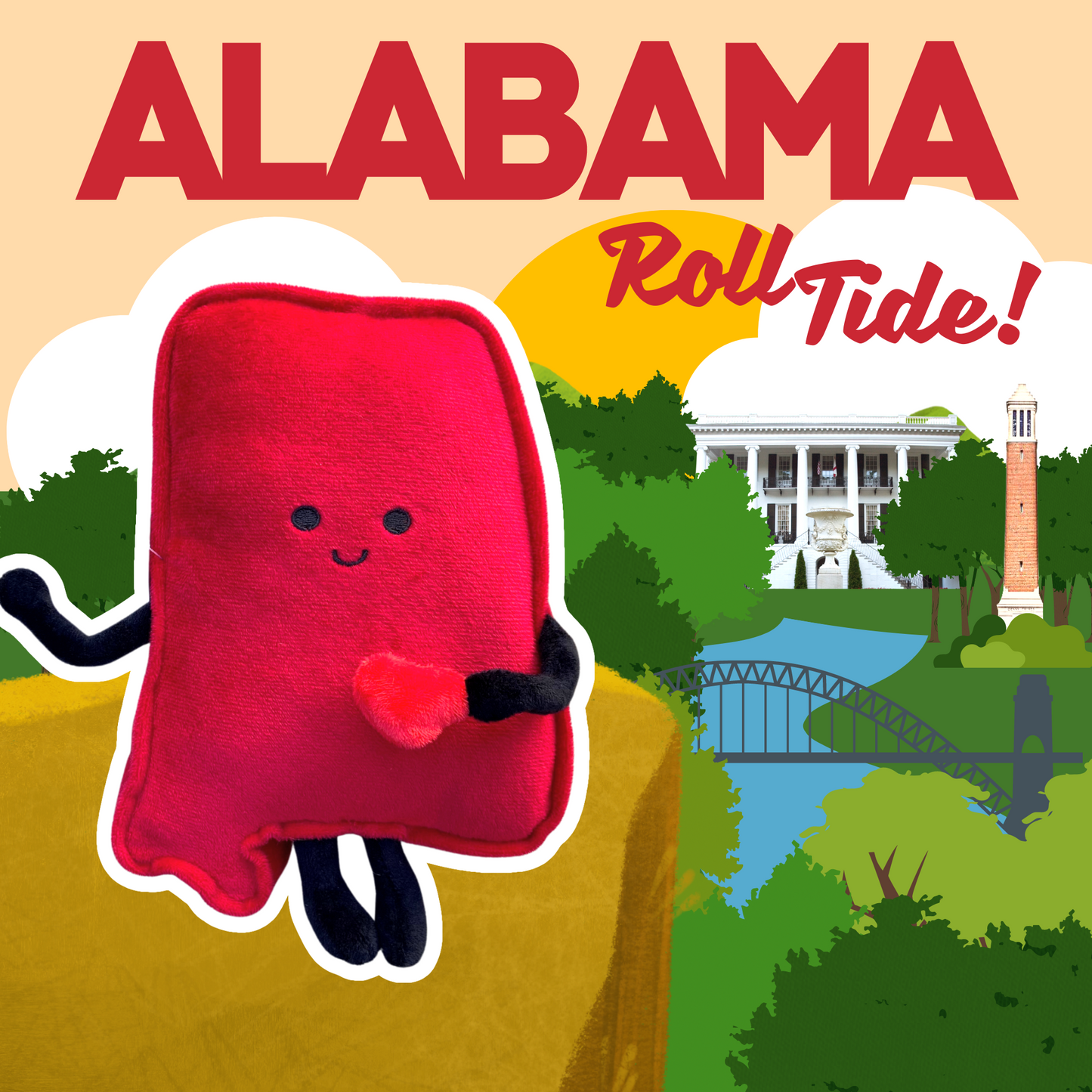Alabama State Stuffed Plush