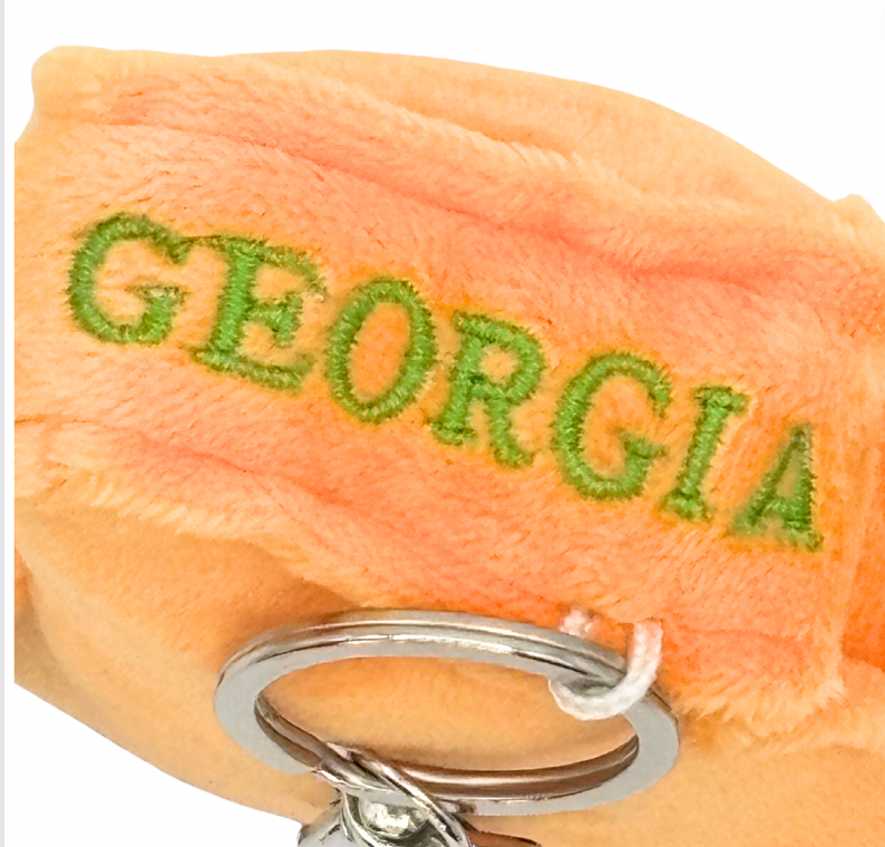 Georgia Stuffed States Keychain