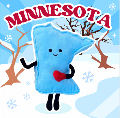 Minnesota Stuffed State Plush – Collectible & Educational | Stuffed States USA