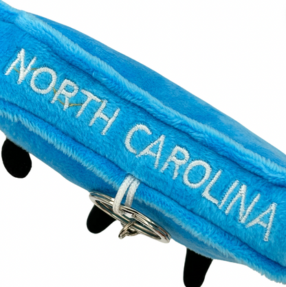 North Carolina Stuffed States Keychain