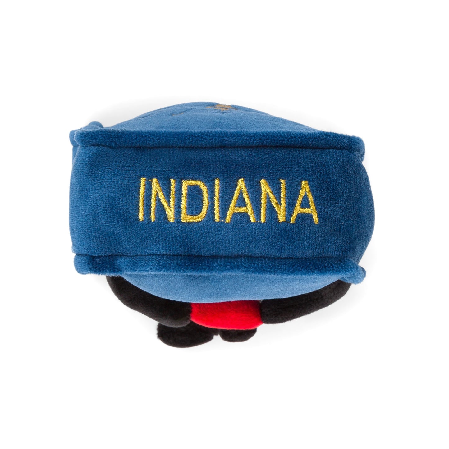 Indiana-shaped stuffed state plush, perfect for collectors and educational use with detailed stitching and soft materials