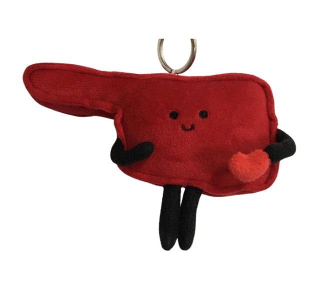 Oklahoma Stuffed States Keychain