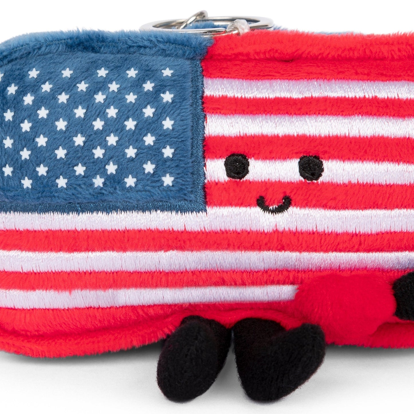 American Flag Bag Charm | Plush USA Keychain