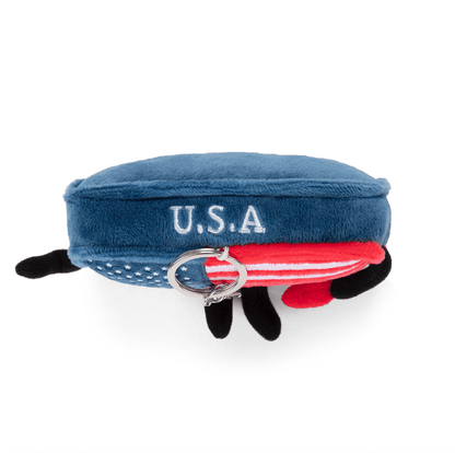 American Flag Bag Charm | Plush USA Keychain