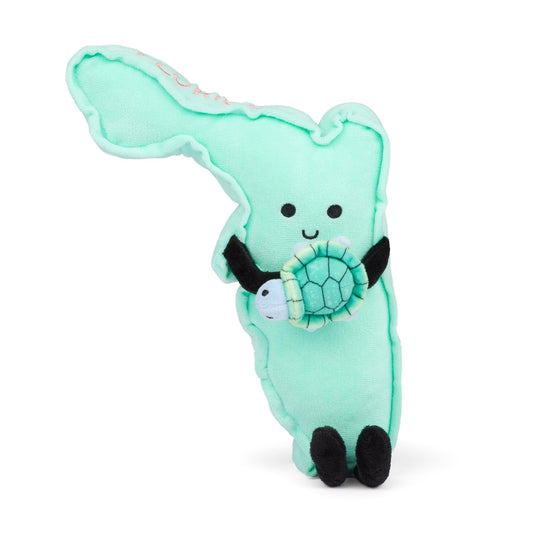 Florida Stuffed State Plush with Sea Turtle – Collectible & Educational | Stuffed States USA