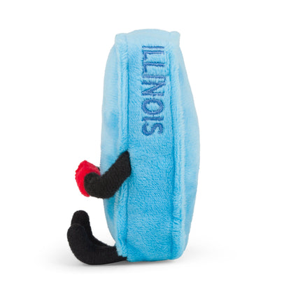 Illinois Mini Stuffed Magnet – 4 - Inch Collectible | Stuffed States USA