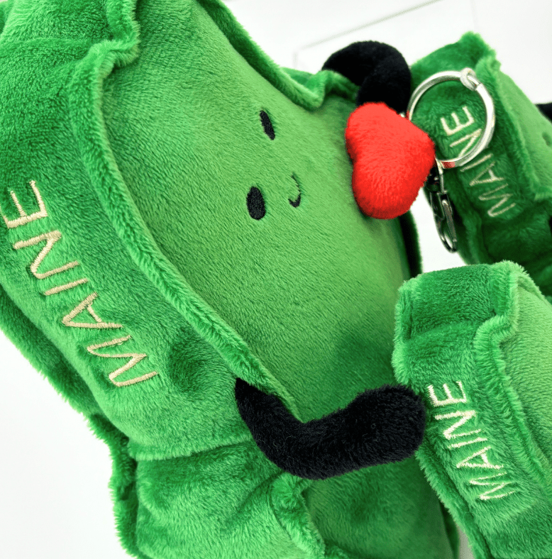 Maine Mini Stuffed Magnet – 4 - Inch Collectible | Stuffed States USA