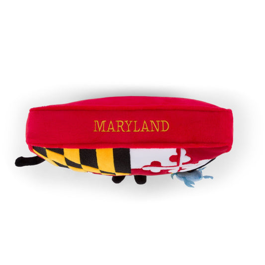 Maryland State Flag Plush with Mini Blue Crab | Maryland Stuffed State Plush