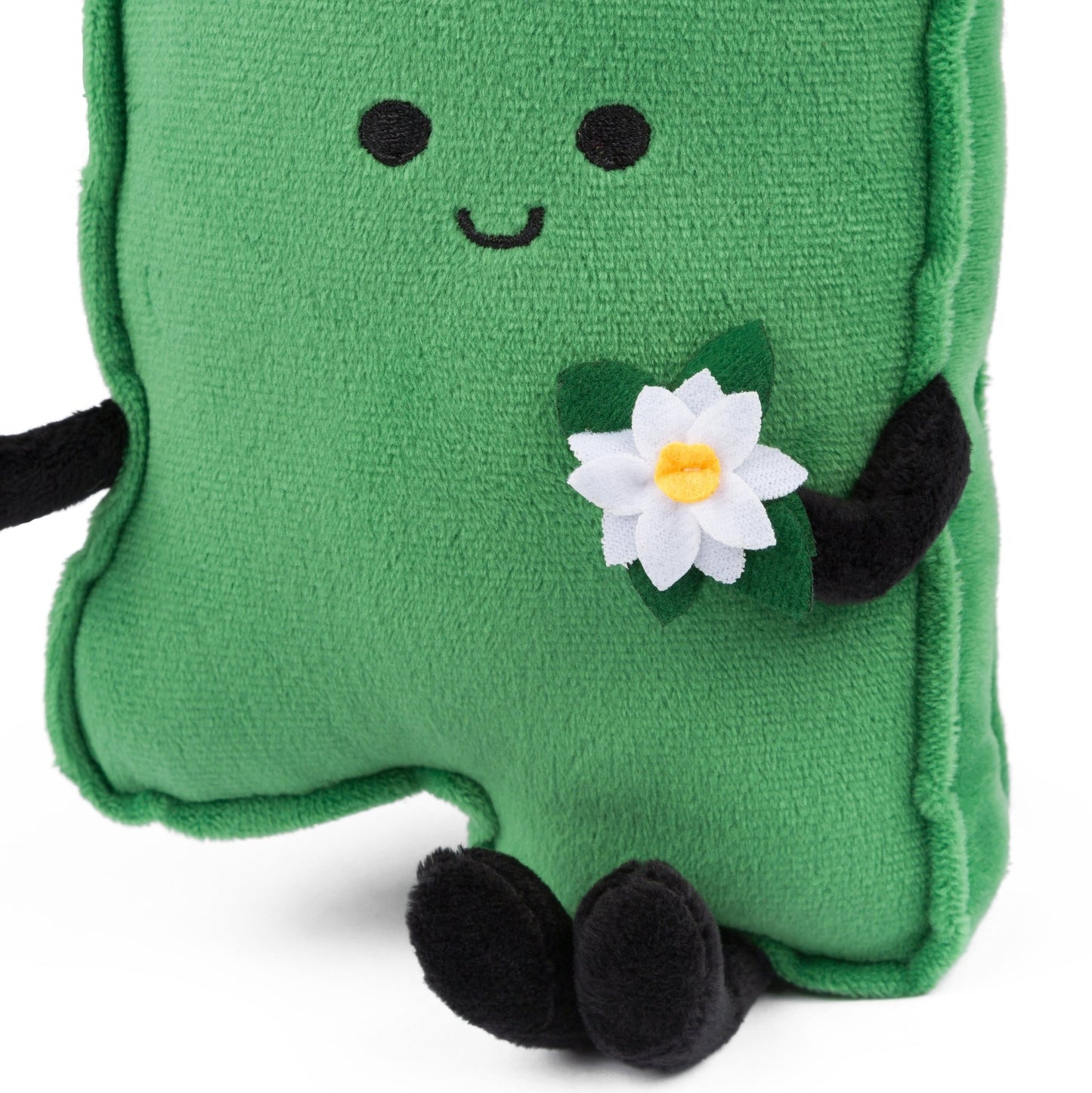 Mississippi Stuffed State Plush with Tiny Magnolia – Southern Gift & Keepsake