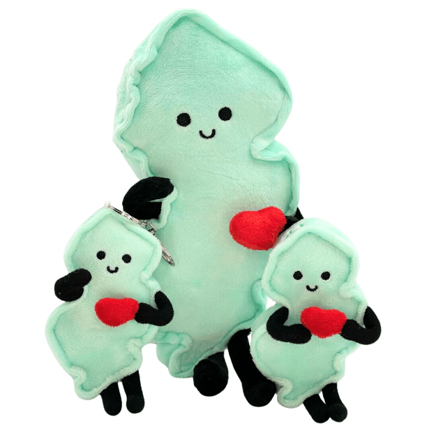New Jersey Mini Stuffed Magnet – 4 - Inch Collectible | Stuffed States USA