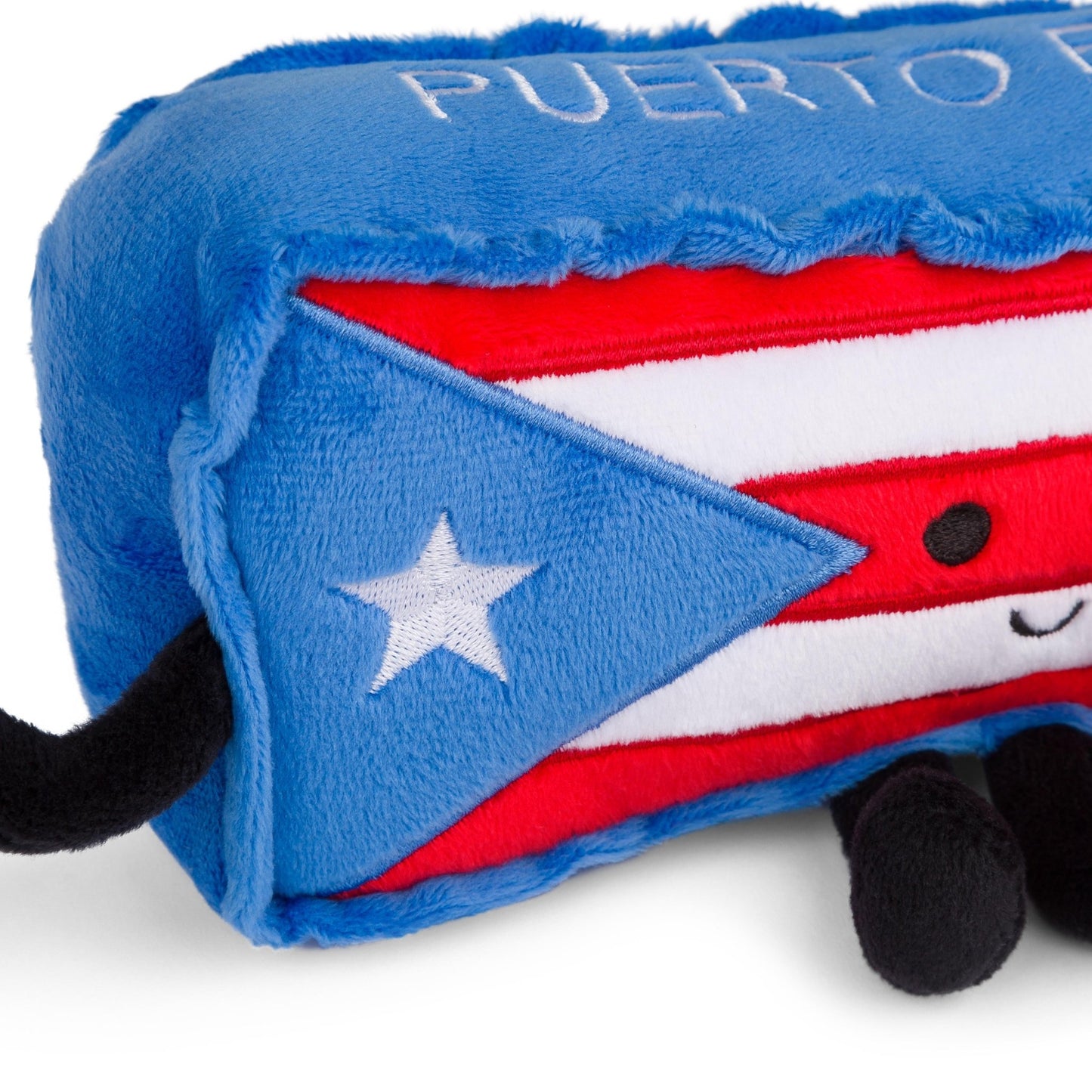Puerto Rico Stuffed State Plush – Flag Front + Coquí Back | Stuffed States USA