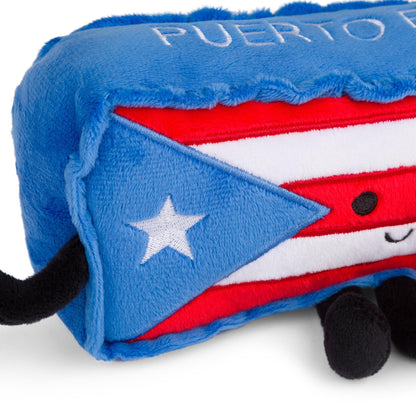 Puerto Rico Stuffed State Plush – Flag Front + Coquí Back | Stuffed States USA
