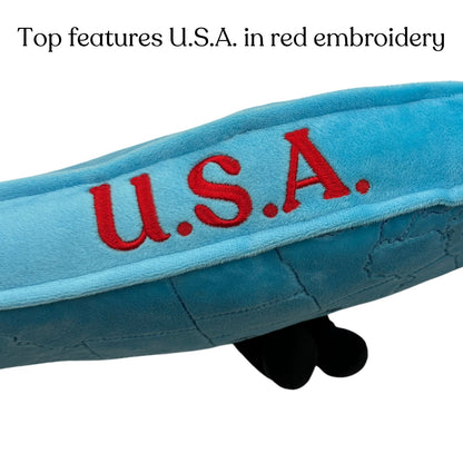 USA Mascot Map Pillow | Educational Plush Toy | Stuffed States USA