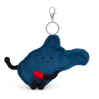 West Virginia Stuffed State Magnet – Plush WVU Team Colors Magnet & Souvenir