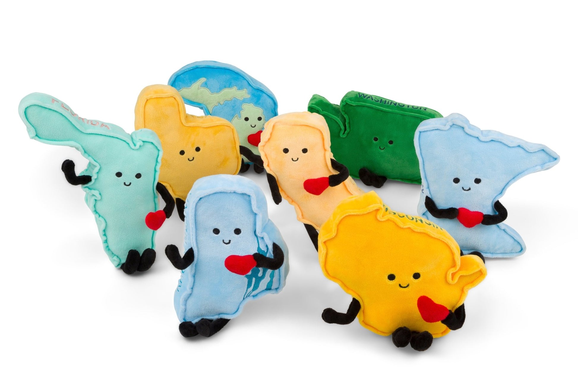 Wisconsin Stuffed State Plush – Cute & Cuddly Badger State Gift