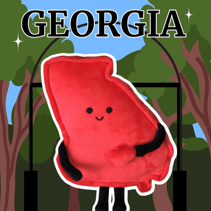 Georgia Stuffed State Plush – The Peach State Collectible | Stuffed States USA